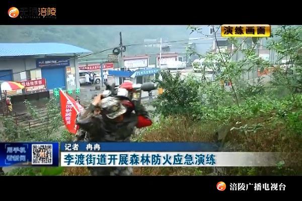 李渡街道开展森林防火应急演练