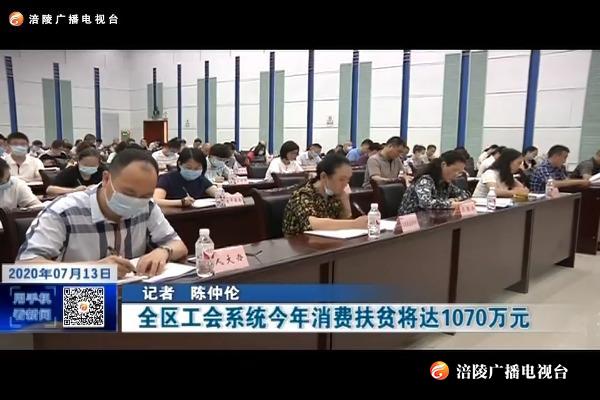 【决胜全面小康_决战脱贫攻坚】全区工会系统今年消费扶贫将达1070万元