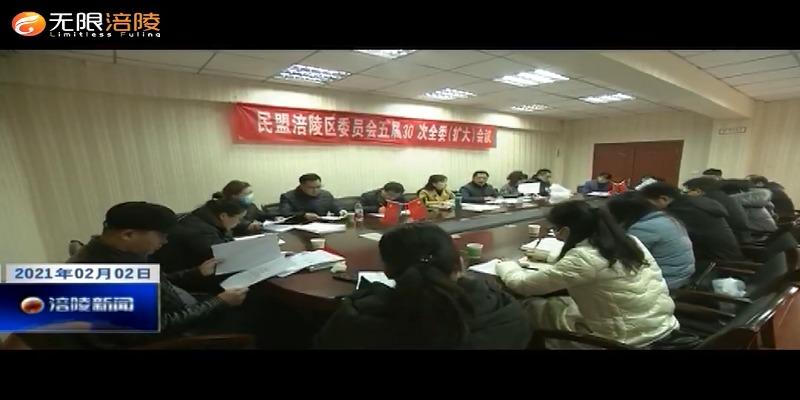民盟涪陵区委会传达学习市“两会”精神