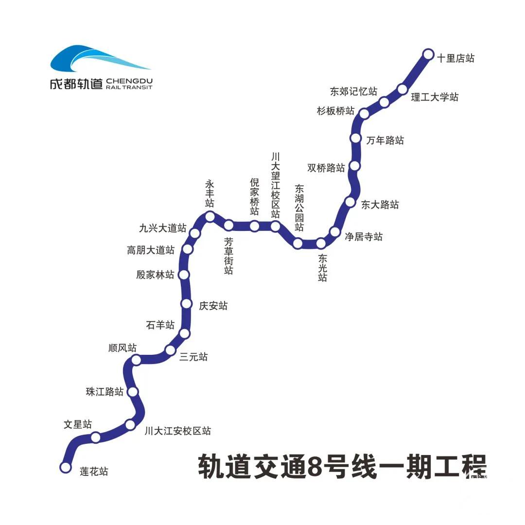 意义非凡!成都地铁8号线一期工程全线轨通