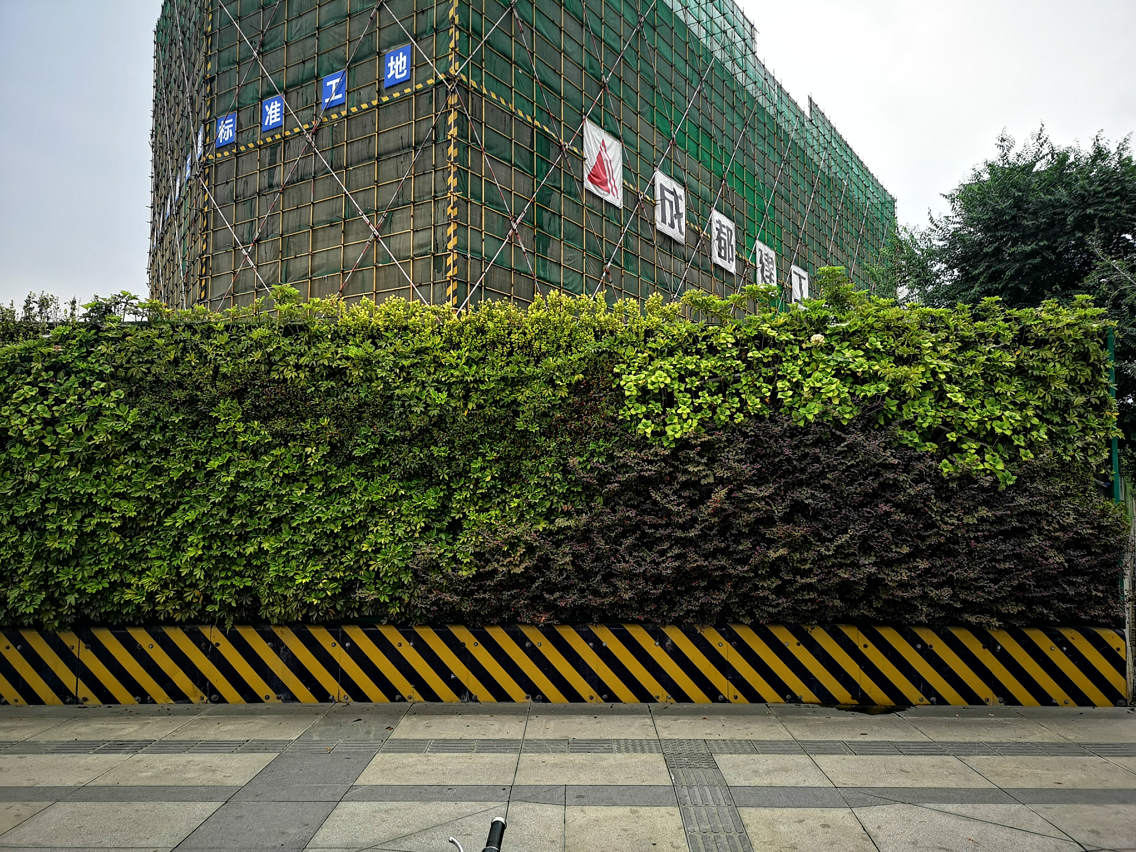 建筑工地围挡也"美颜",高新街头颜值