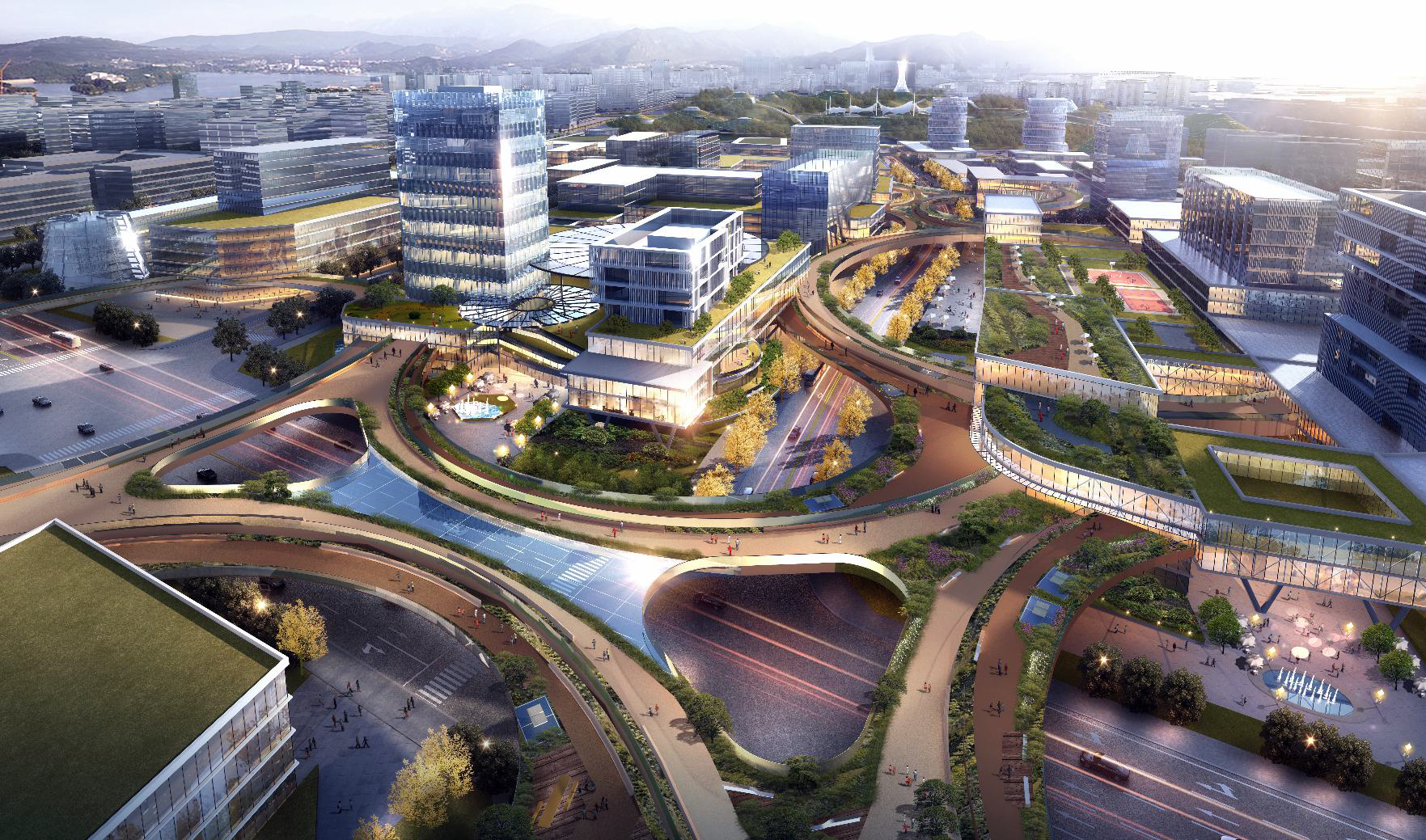 未来科技城效果图