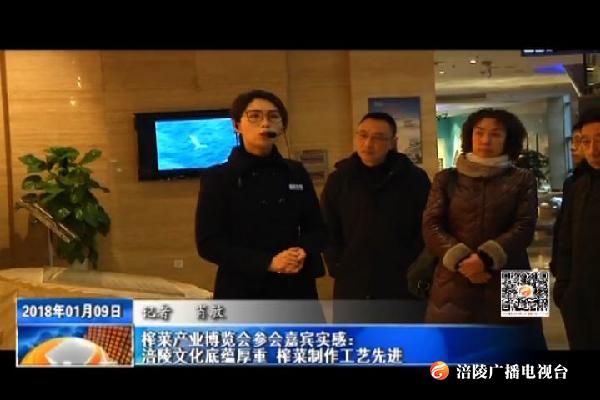【聚焦首届中国重庆涪陵榨菜博览会】榨菜产业博览会参会嘉宾实感：涪陵文化底蕴厚重 榨菜制作工艺先进