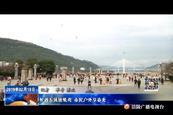 忙趁东风放纸鸢 市民户外享春光