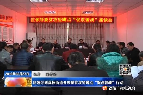 区领导到荔枝街道开展脱贫攻坚蹲点“促改督战”行动