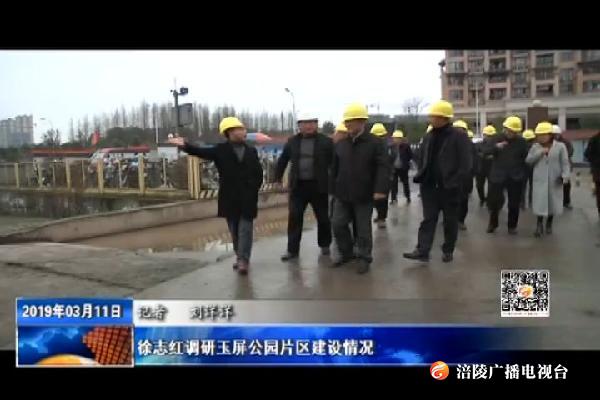 【推动“两线三片一城”项目建设步伐 全面提升涪陵城市品质形象】徐志红调研玉屏公园片区建设情况