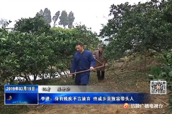 李进：身有残疾不言放弃 终成乡亲致富带头人