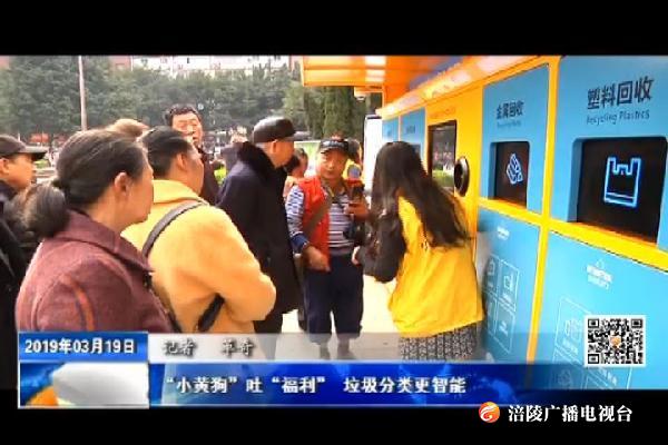 “小黄狗”吐“福利”    垃圾分类更智能