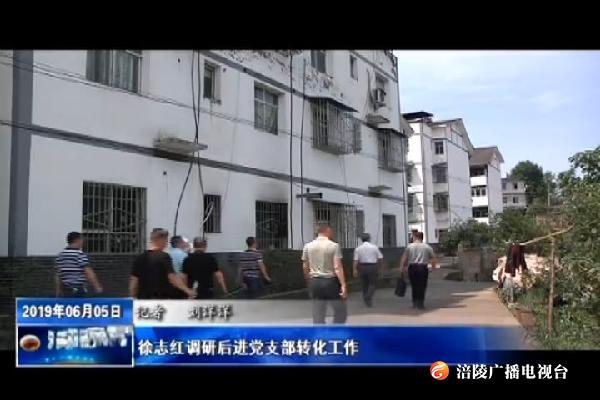 徐志红调研后进党支部转化工作