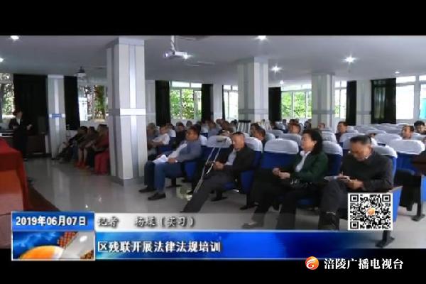 区残联开展法律法规培训