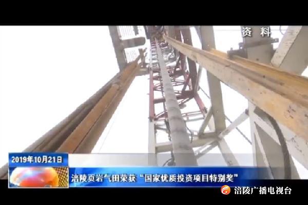 涪陵页岩气田荣获“国家优质投资项目特别奖”