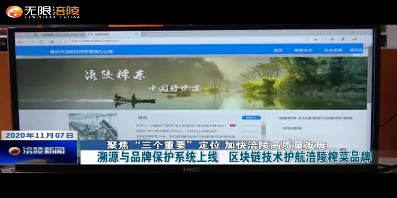 【聚焦“三个重要”定位 加快涪陵高质量发展】溯源与品牌保护系统上线   区块链技术护航涪陵榨菜品牌