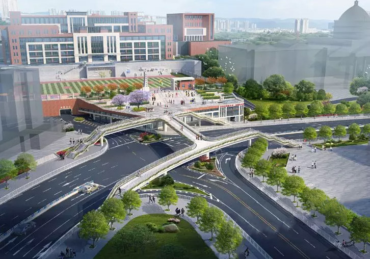 涪陵四环路将新建一个小学人行天桥，你怎么看？