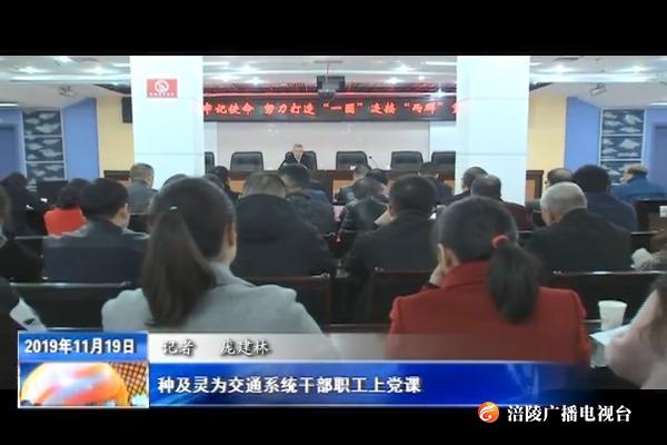 【不忘初心 牢记使命主题教育进行时】种及灵为交通系统干部职工上党课