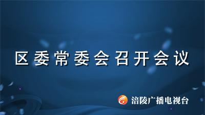 区委常委会召开会议