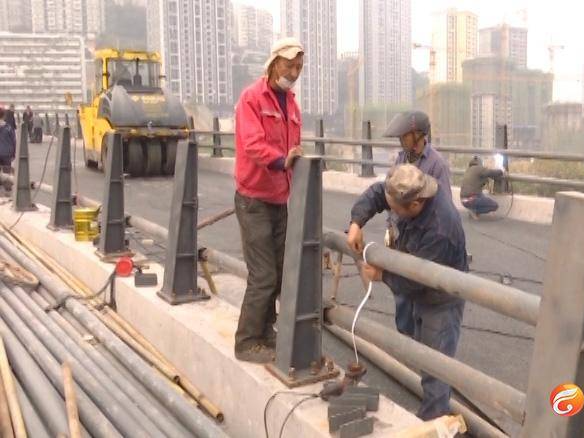涪陵：乌江大桥西桥头立交二期工程进入扫尾阶段