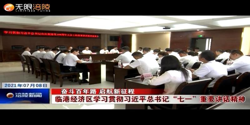 【奋斗百年路 启航新征程】临港经济区学习贯彻习近平总书记“七一”重要讲话精神