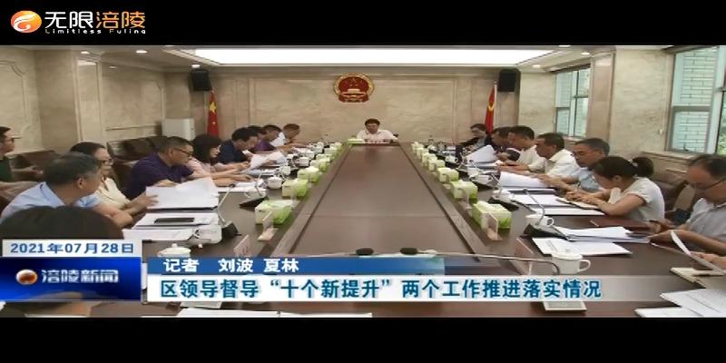 区领导督导“十个新提升”两个工作推进落实情况