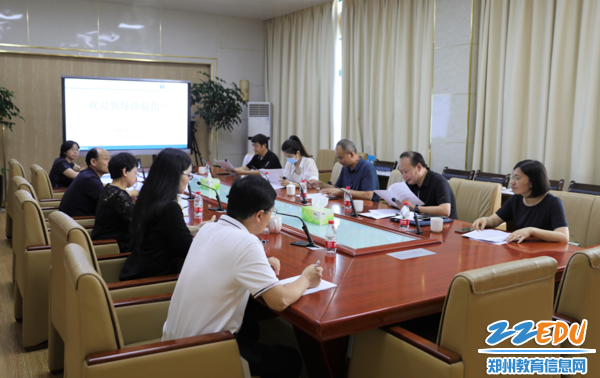 郑州12中迎市教育局“清廉学校”建设工作组实地督导