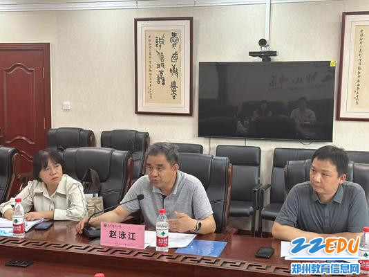 04郑州艺术幼儿师范学校副校级干部赵泳江介绍学校非遗文化传承和非遗实训课程教学情况