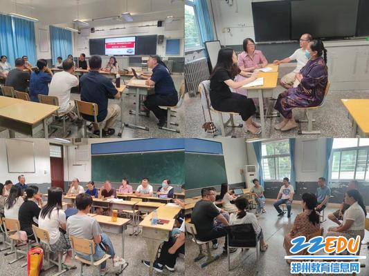 学科教学分会场和班主任工作分会场，老师们面对面交流