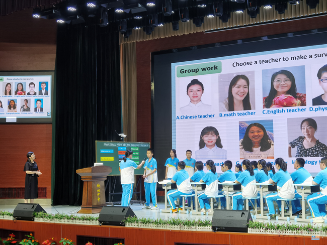 郑州市第四初级中学栗萍老师现场做课