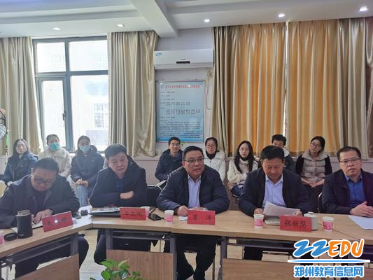 郑州市第三十一高级中学校长曾涛等领导指导工作室工作