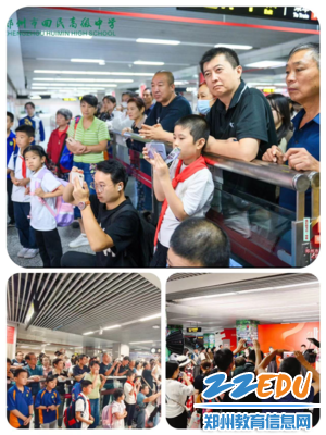 现场驻足观看的群众朋友们