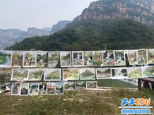 写生作品展现场