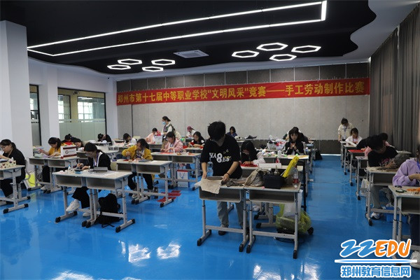 手工劳动制作比赛现场