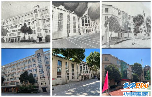 本届高二学生老校区景色素描