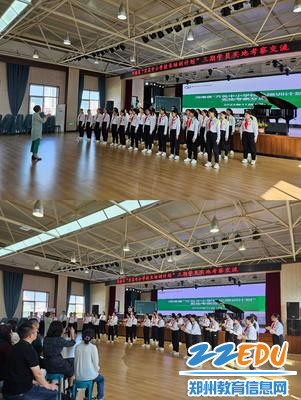 郑州市第五十七中学音乐教师许娜带领原野合唱团演唱
